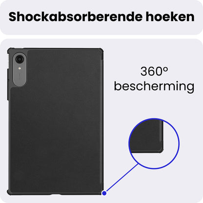 Lenovo Idea Tab Pro Gen 2 Trifold Bookcase Hoes - Zwart