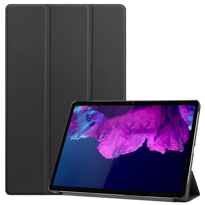 Lenovo Tab P11 Plus Trifold Bookcase Hoes - Zwart