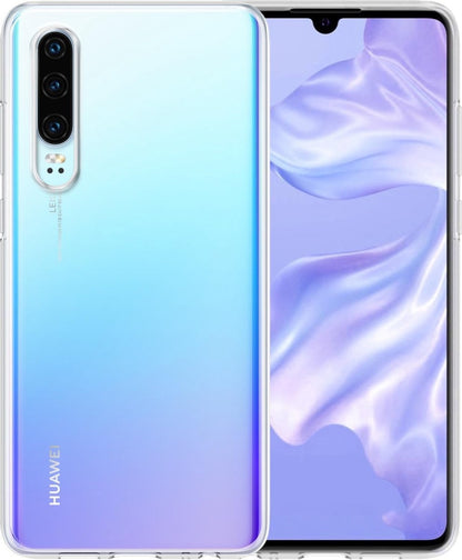 Huawei P30 Hoesje Siliconen Backcover Lichtgewicht - Transparant
