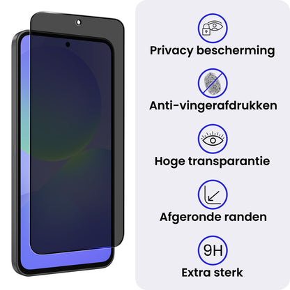 Samsung A36 Screenprotector Gehard Glas - Privacy