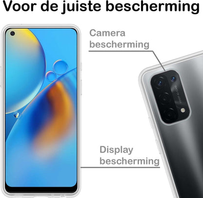 OPPO A74 4G Hoesje Siliconen - Transparant