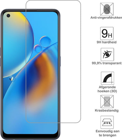 OPPO A74 5G Screenprotector Gehard Glas - Anti-kras