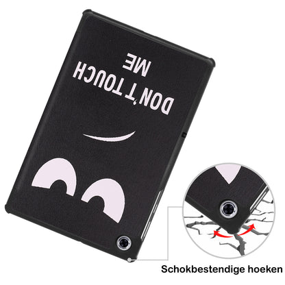 Lenovo Tab M10 FHD Plus 2nd Gen Trifold Bookcase Hoes - Don't Touch Me