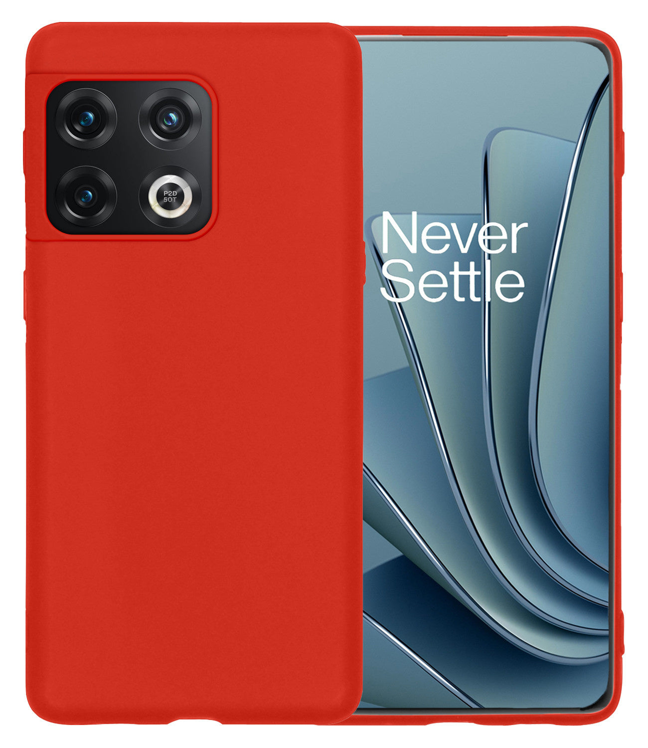 OnePlus 10 Pro Hoesje Siliconen - Rood