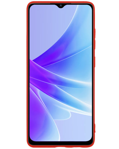 OPPO A17 Hoesje Siliconen Backcover Lichtgewicht - Rood