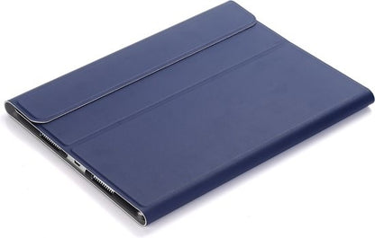 iPad 10.2 2021 Hoesje Toetsenbord Case Kunstleer - Donkerblauw