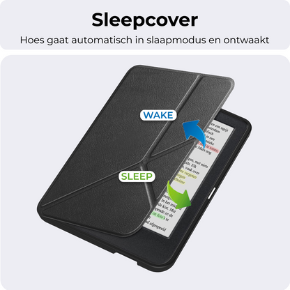 Kobo Clara Colour Trifold Bookcase Hoes - Zwart