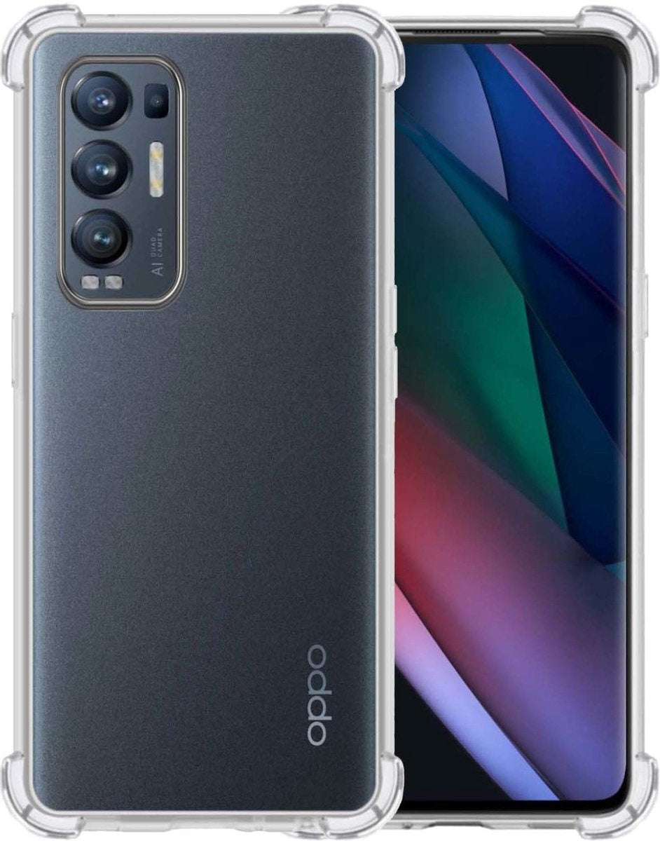 OPPO Find X3 Neo Hoesje Shock Proof Siliconen - Transparant