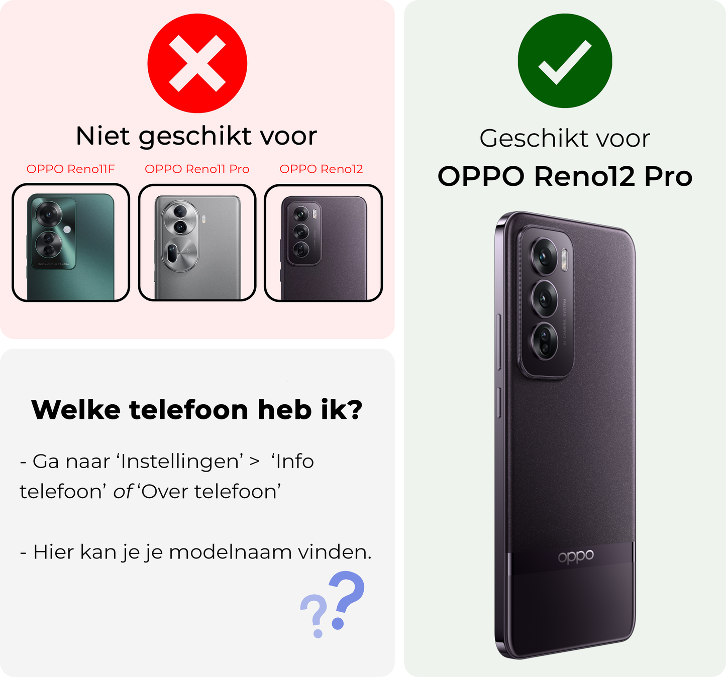 OPPO Reno 12 Pro Hoesje Shock Proof Siliconen - Transparant