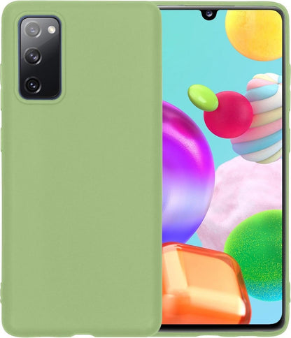 Samsung A41 Hoesje Siliconen Backcover Lichtgewicht - Groen