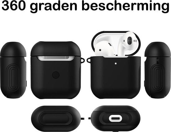 AirPods Hoesje Hard Cover - Zwart