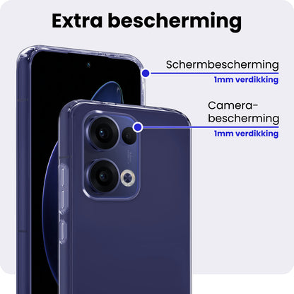 OPPO Reno 13 Hoesje Siliconen Backcover Lichtgewicht - Transparant