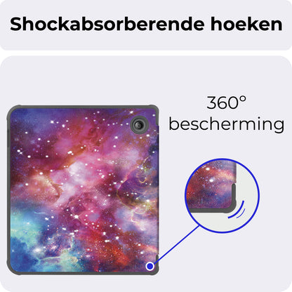 Kobo Libra Colour Bookcase Hoes Shockabsorberend - Galaxy