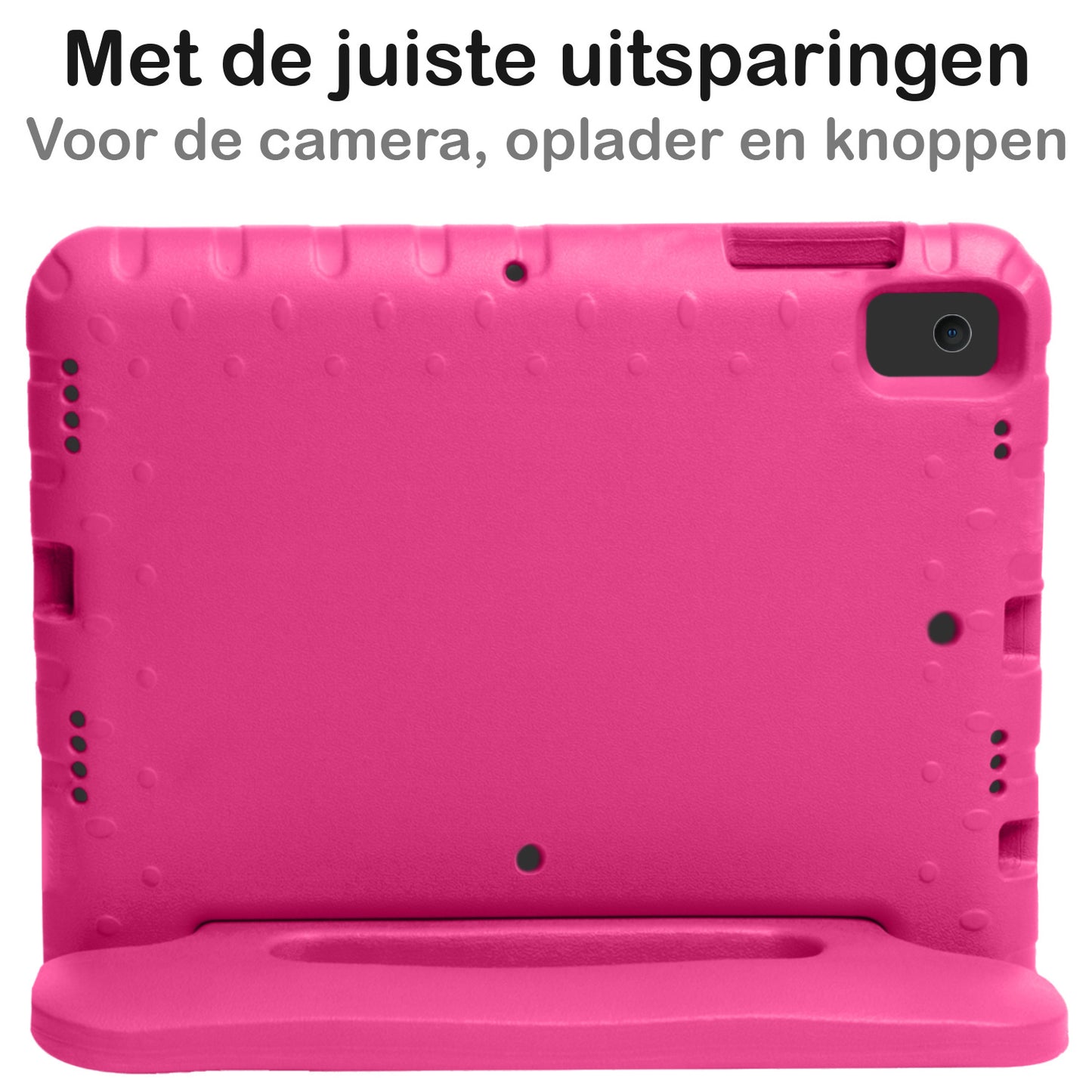 iPad 10.2 2021 Hoesje Kids Cover Bumper - Roze