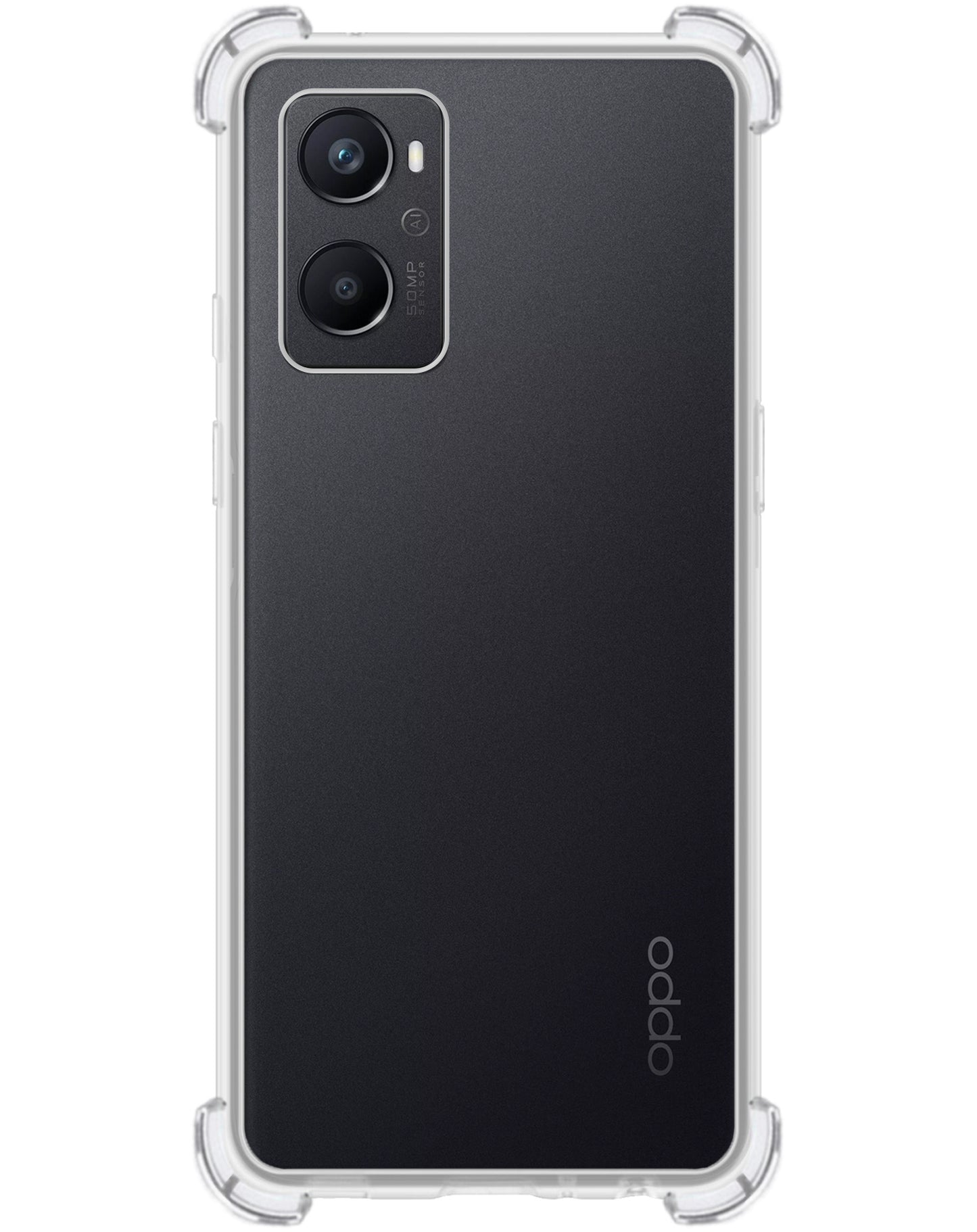 OPPO A96 Hoesje Shock Proof Siliconen - Transparant