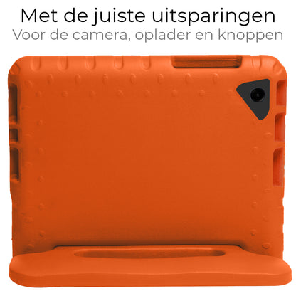 Samsung Galaxy Tab A9 Plus Kinderhoes Shockabsorberend Foam - Oranje