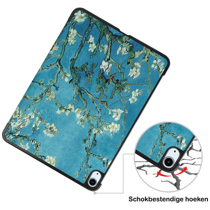 iPad Air 2022 Trifold Bookcase Hoes - Bloesem