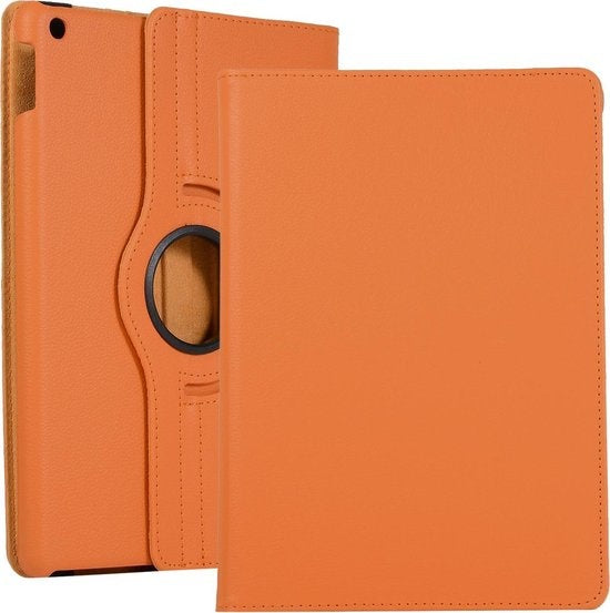 iPad 10.2 2019 Hoesje 360ðð Draaibare Book Case Kunstleer - Oranje