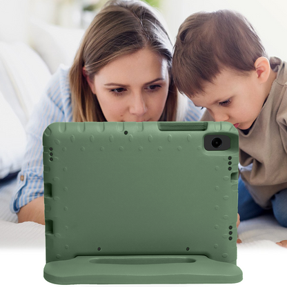 Samsung Galaxy Tab A11 Kinderhoes Shockabsorberend Foam - Donkergroen