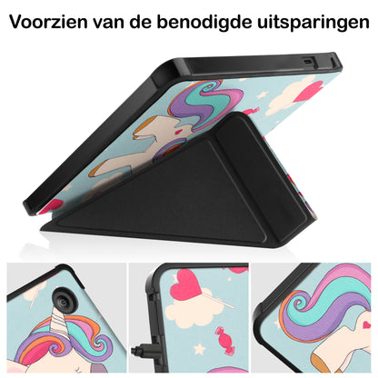 Kobo Libra 2 Trifold Bookcase Hoes - Eenhoorn