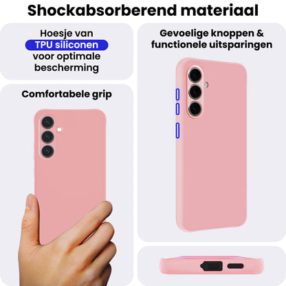 Samsung A37 Hoesje Siliconen Backcover Lichtgewicht - Lichtroze