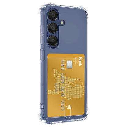 Samsung A16 Hoesje Kaarthouder Backcover Shockproof - Transparant