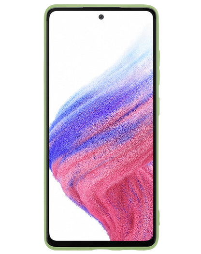 Samsung A53 Hoesje Siliconen Backcover Lichtgewicht - Groen