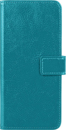 Samsung S10 Hoesje Bookcase Cover met Kaarthouder - Turquoise