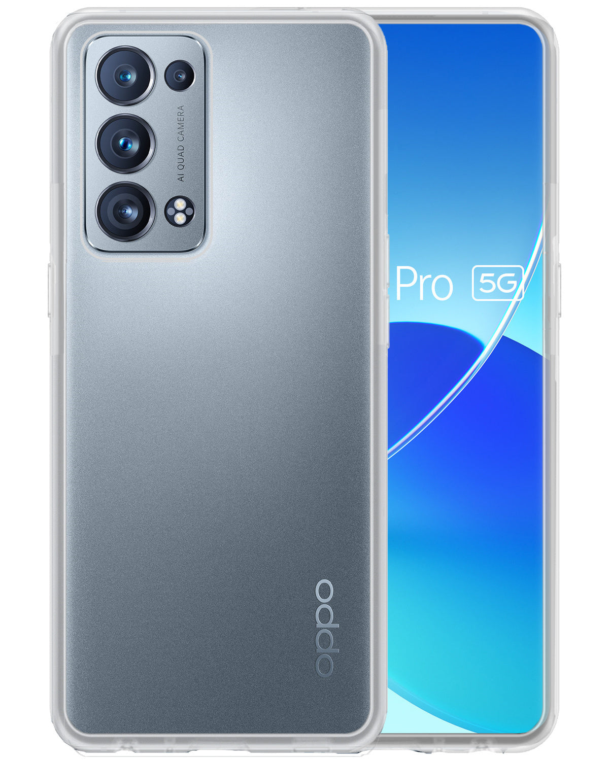 OPPO Reno 6 Pro Hoesje Siliconen - Transparant