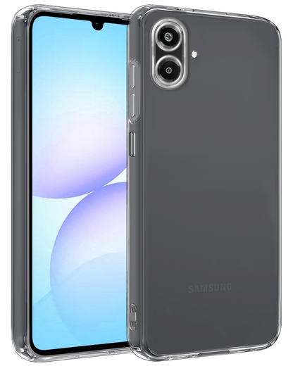 Samsung A07 Hoesje Siliconen Backcover Lichtgewicht - Transparant