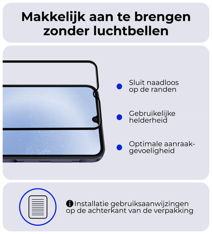 Samsung A25 Screenprotector Gehard Glas - Full Screen