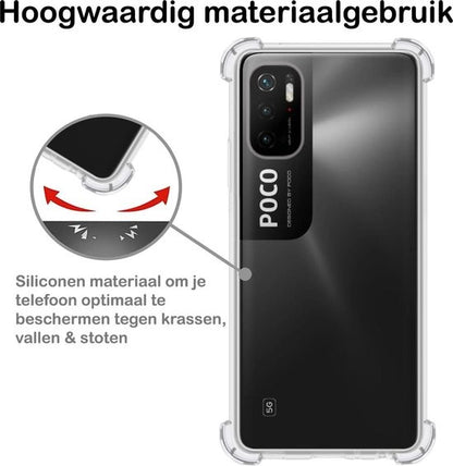 Poco M3 Pro Hoesje Shockproof Backcover Siliconen - Transparant