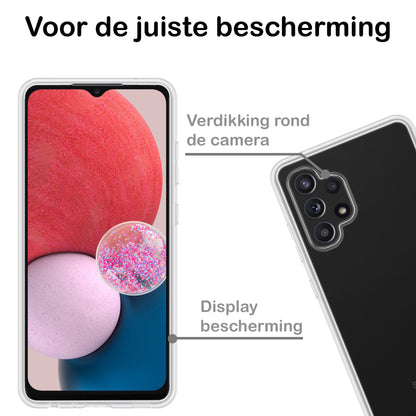 Samsung A13 4G Hoesje Siliconen Backcover Lichtgewicht - Transparant