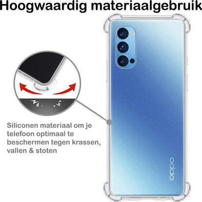 OPPO Reno 4 Pro 5G Hoesje Shockproof Backcover Siliconen - Transparant