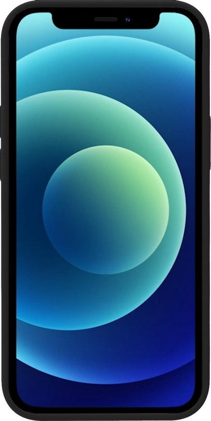 iPhone 12 Pro Max Hoesje Siliconen Backcover Lichtgewicht - Zwart