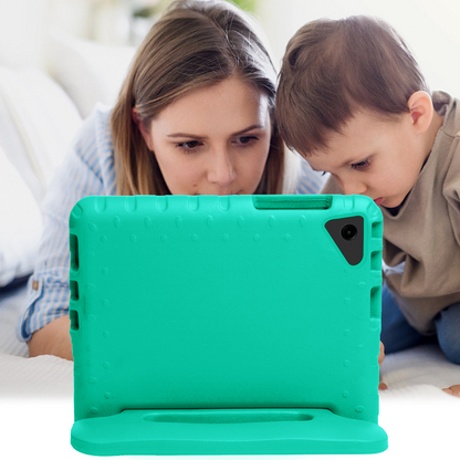 Samsung Galaxy Tab A9 Plus Kinderhoes Shockabsorberend Foam - Turquoise