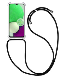 Samsung A13 4G Hoesje met Koord Backcover Shockproof - Transparant