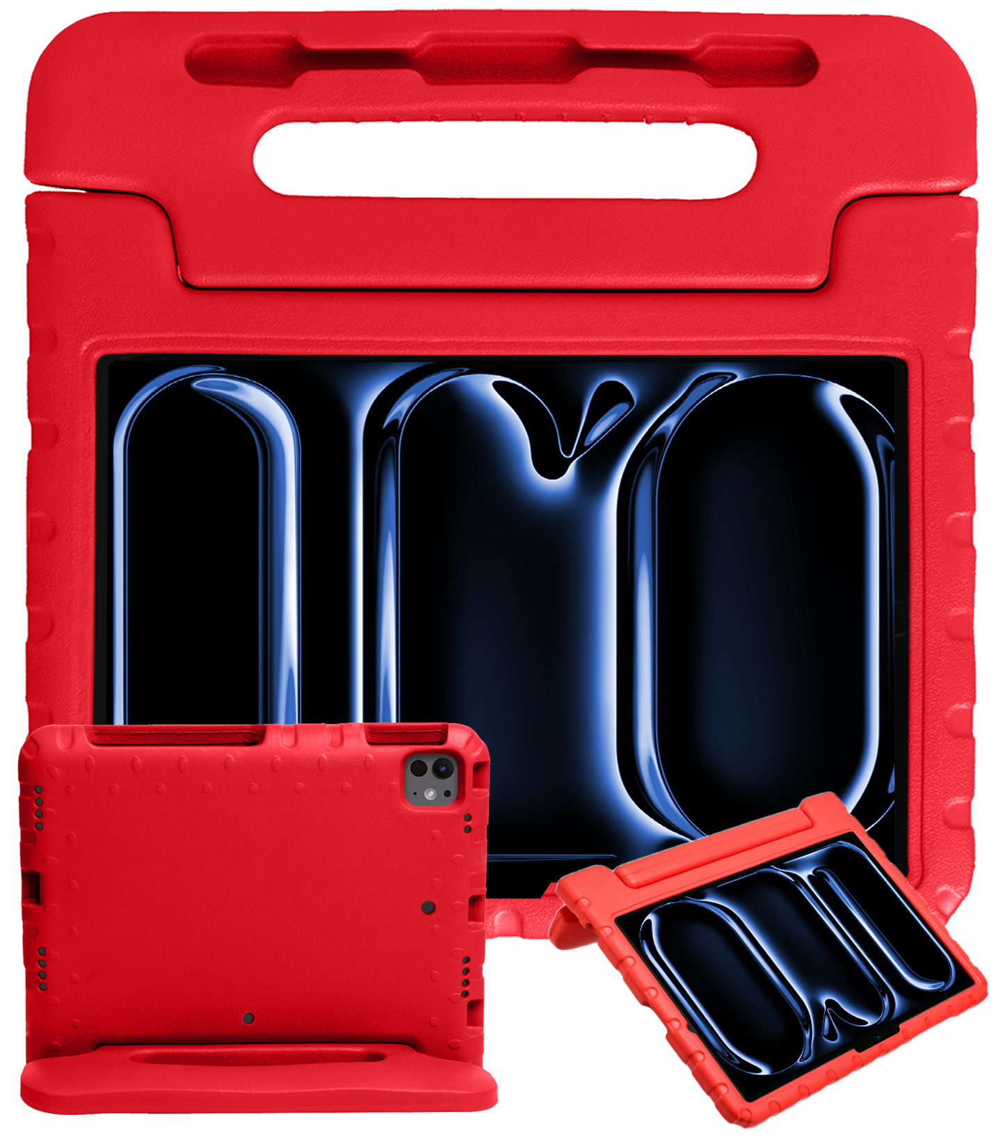 iPad Pro 2024 (11 inch) Hoesje Kids Cover Bumper - Rood