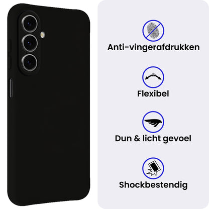 Samsung A27 Hoesje Siliconen Backcover Lichtgewicht - Zwart