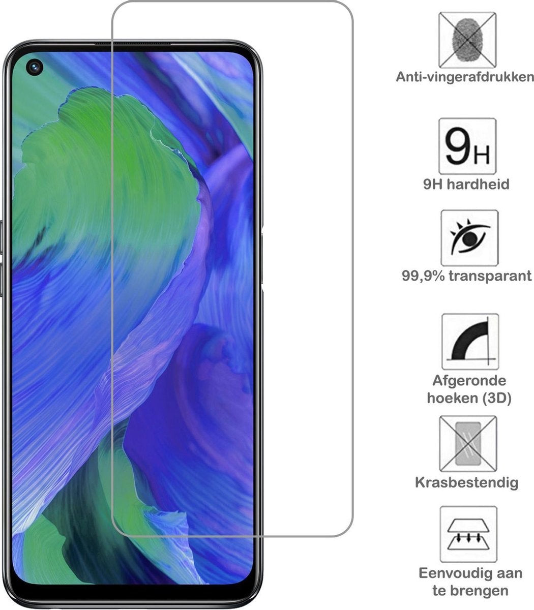 OPPO A54 5G Screenprotector Tempered Glass