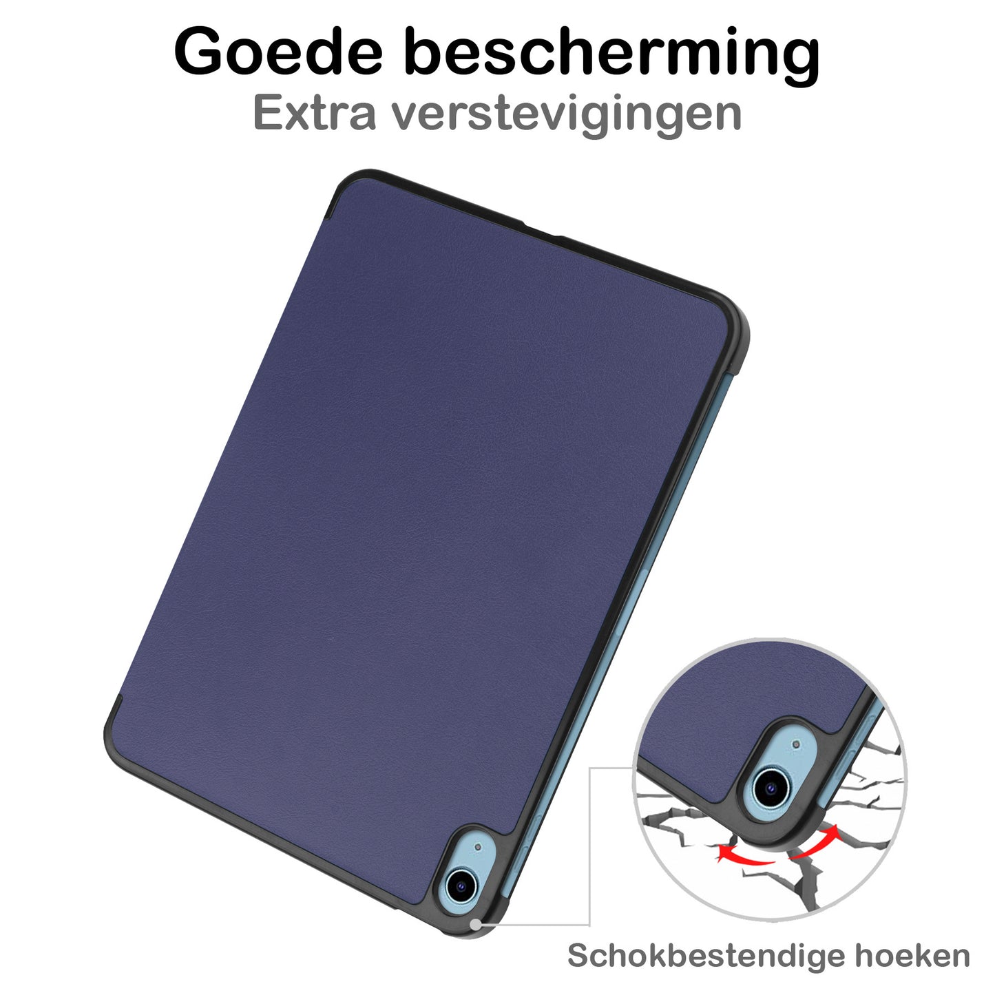 iPad 2022 Hoesje Book Case - Donkerblauw