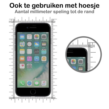 iPhone 8 Screenprotector Gehard Glas - Privacy