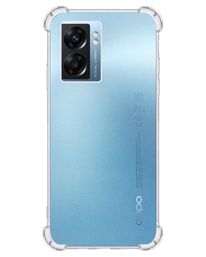 OPPO A77 Hoesje Shockproof Backcover Siliconen - Transparant