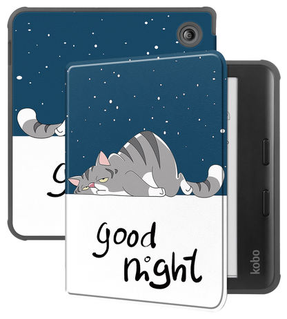 Kobo Libra Colour Bookcase Hoes Shockabsorberend - Kat
