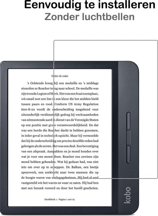 Kobo Libra H2O Screenprotector Tempered Glass