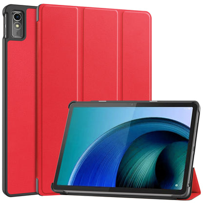 Lenovo Tab M10 5G Trifold Bookcase Hoes - Rood