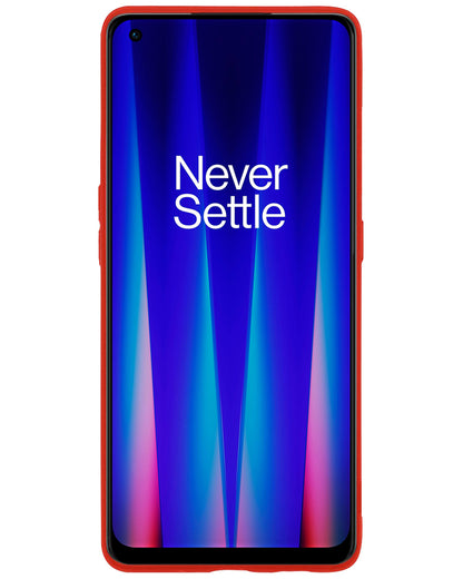 OnePlus Nord CE 2 Hoesje Siliconen Backcover Lichtgewicht - Rood