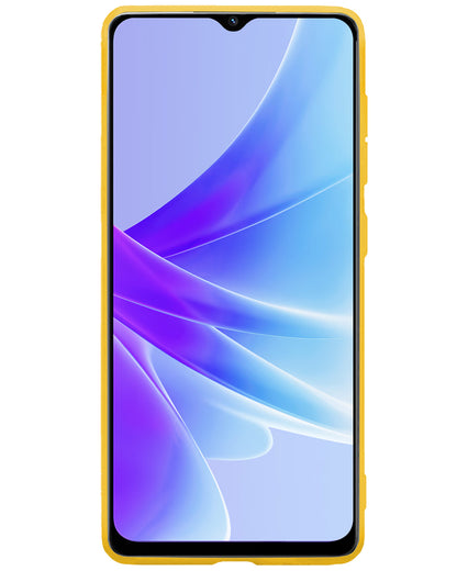 OPPO A17 Hoesje Siliconen - Geel