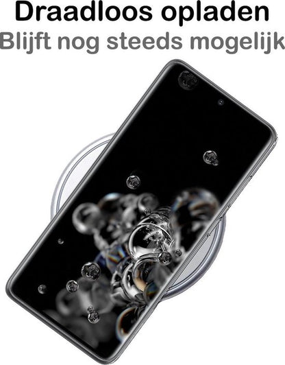 Samsung S20 Ultra Hoesje Siliconen - Zwart