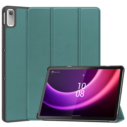 Lenovo Tab P11 (2e Gen) Trifold Bookcase Hoes - Donkergroen